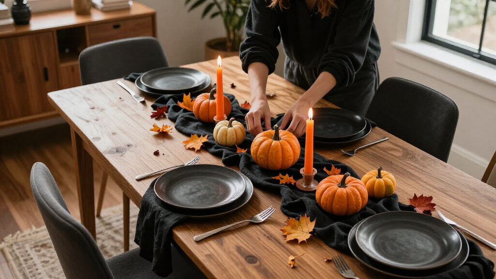Halloween table decor