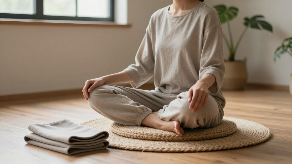 meditation cushions and mats
