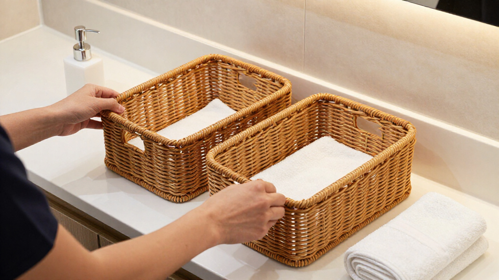 best decorative bathroom storage baskets