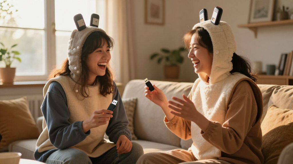 usb port and stick couples costume