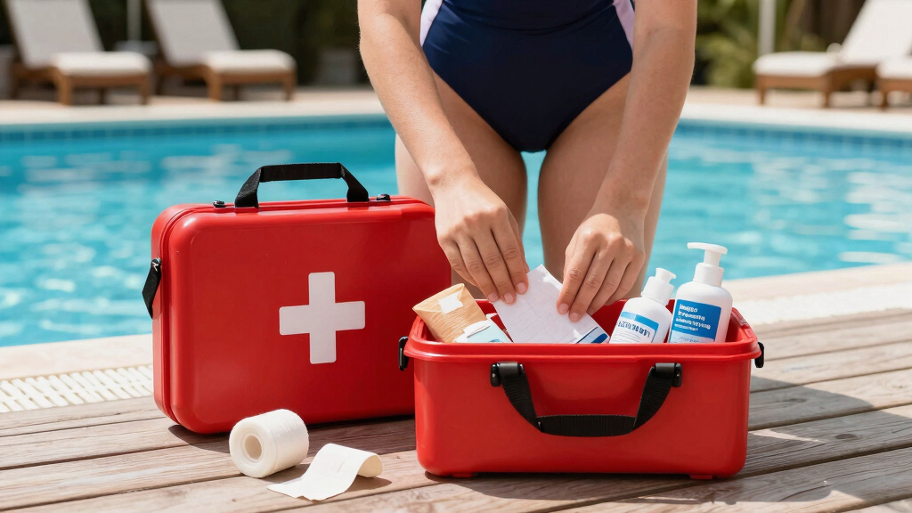 first aid kit for pool area