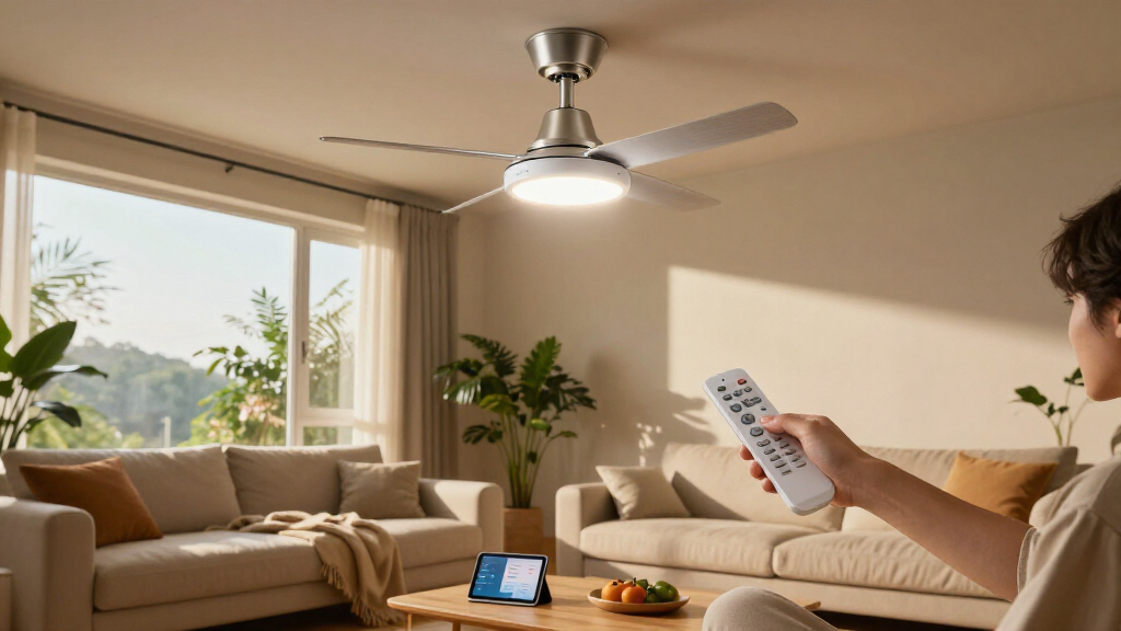 smart ceiling fan with remote control