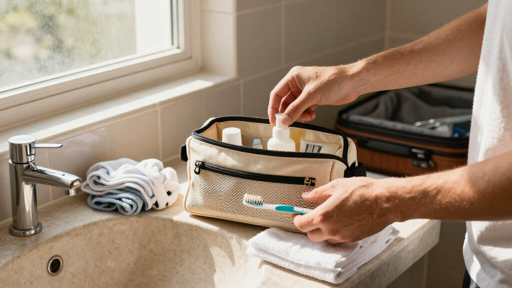 travel toiletry bags with compartments