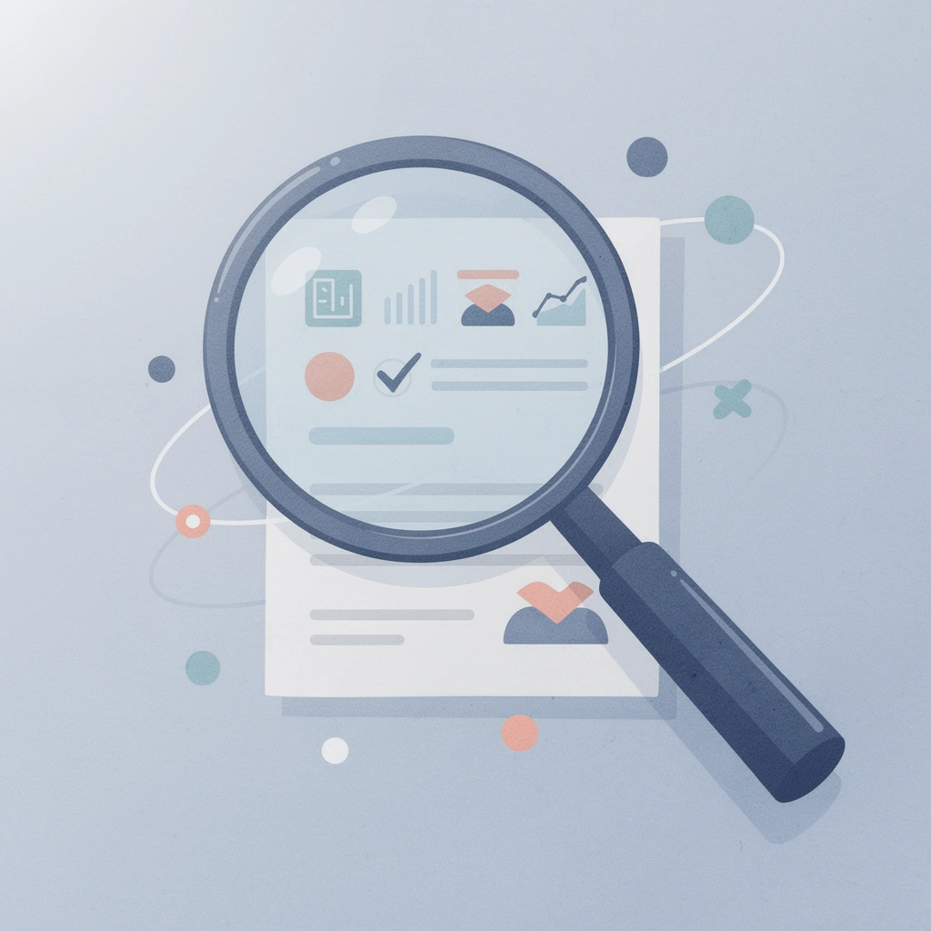 Magnifying glass revealing hidden costs beneath vendor comparison spreadsheet