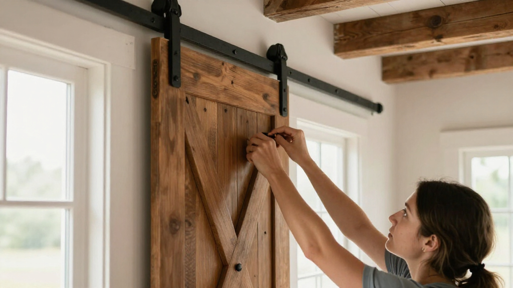 boho barndoor hardware