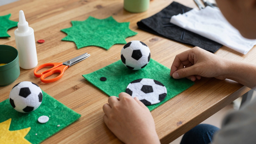 soccer-themed arts and crafts supplies