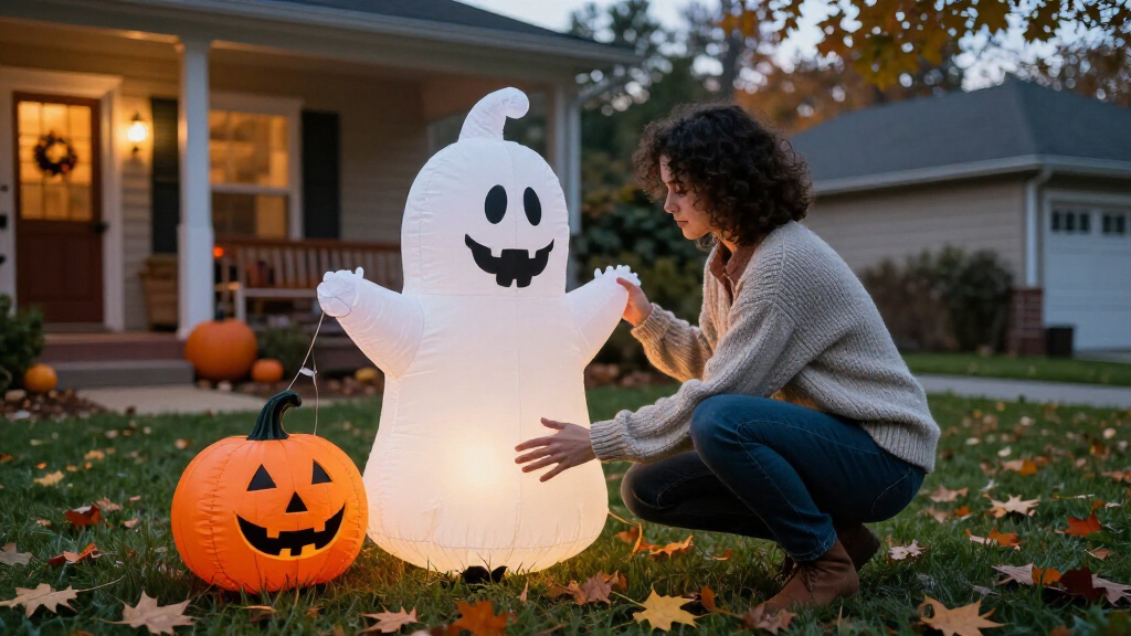 Halloween inflatables for yard decorations
