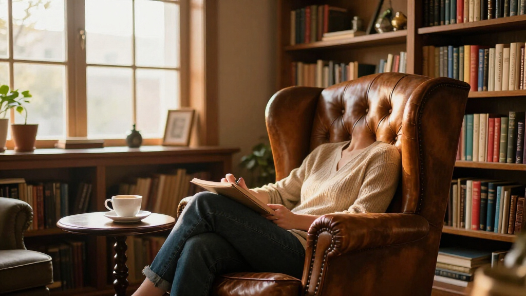 wingback chairs for home libraries