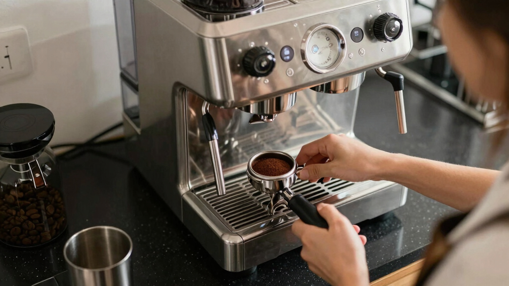 best espresso machine with built in grinder with 58mm portafilter