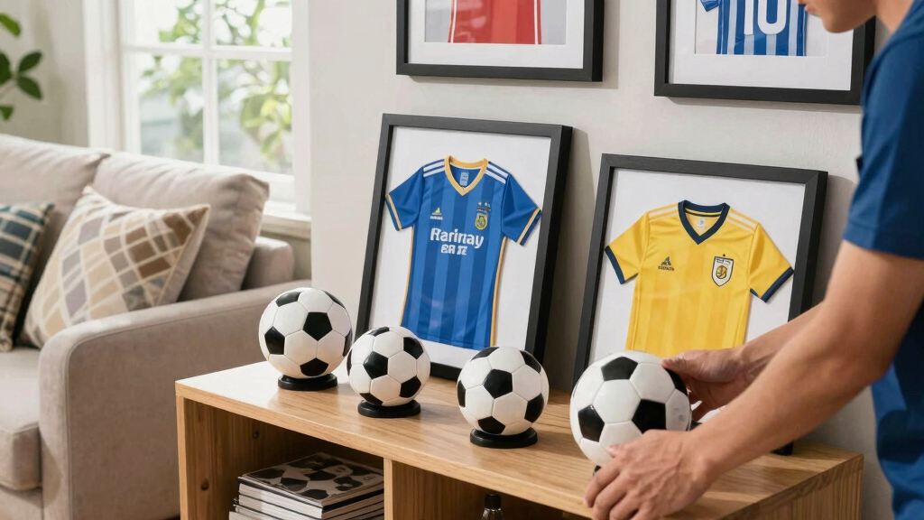 soccer-themed home decor