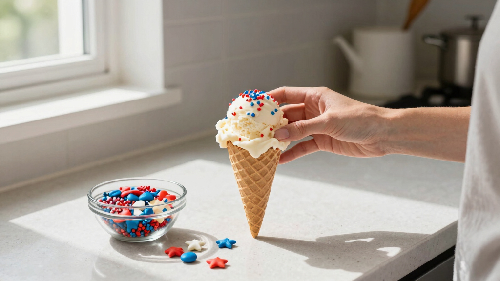 patriotic ice cream toppings