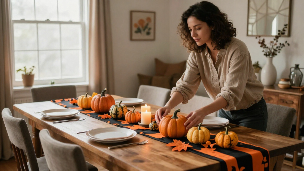 Halloween table runners