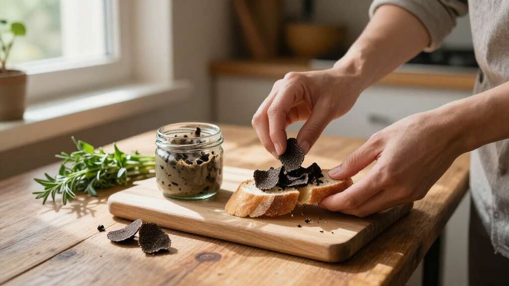 black truffle butter spread jar