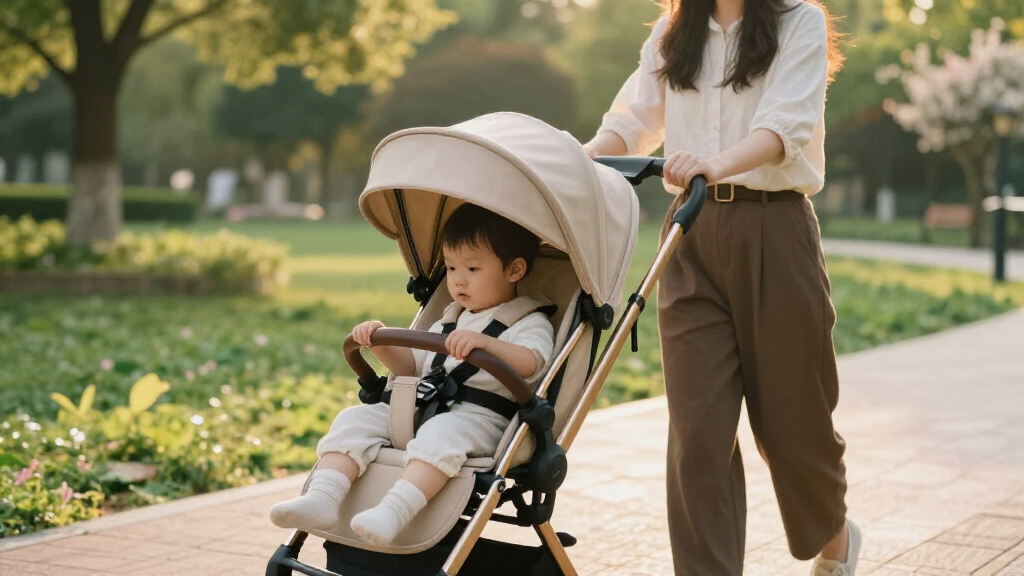 luxury toddler push car with canopy