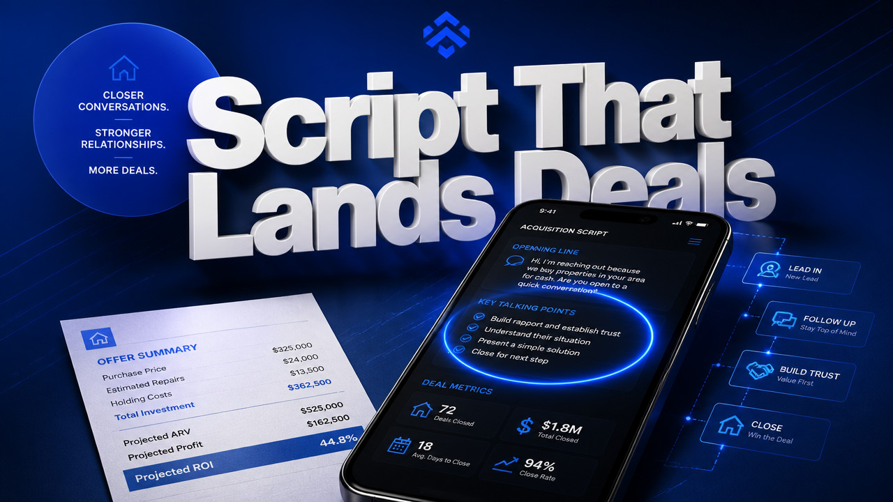 What Should a Cold Call Script for Real Estate Investors Include