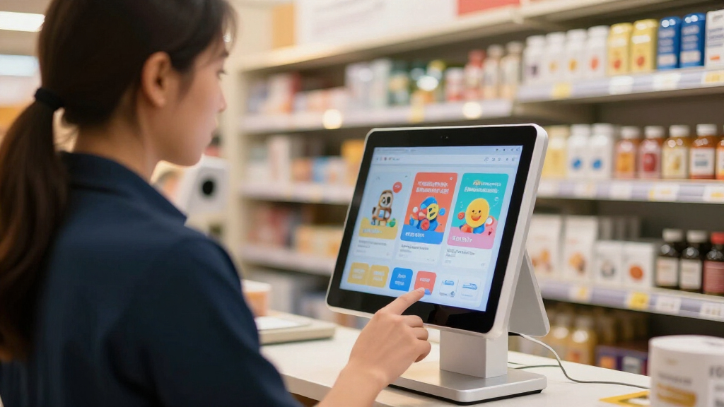 portable digital signage kiosk for retail promotions on amazon usa