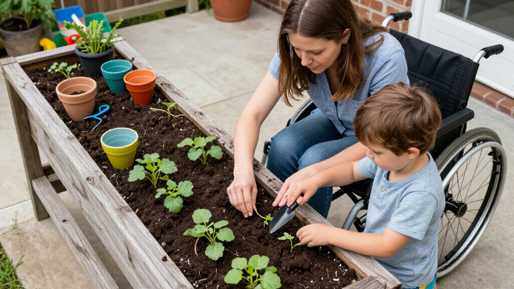 wheelchair accessible planter boxes
