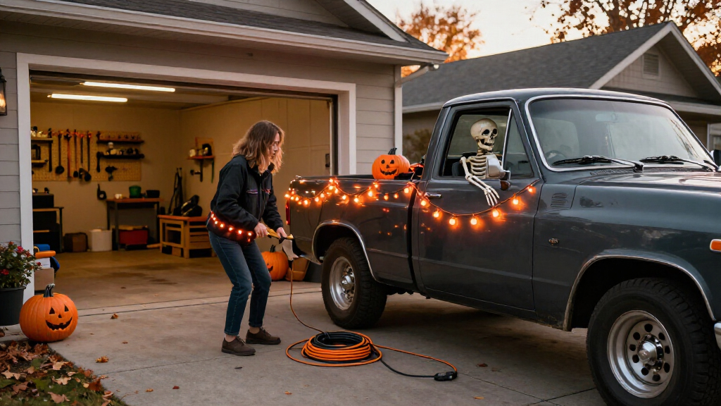 automotive Halloween decorations