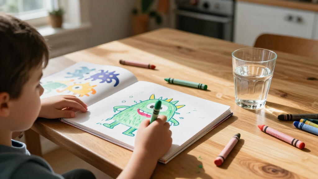 kids monster drawing books