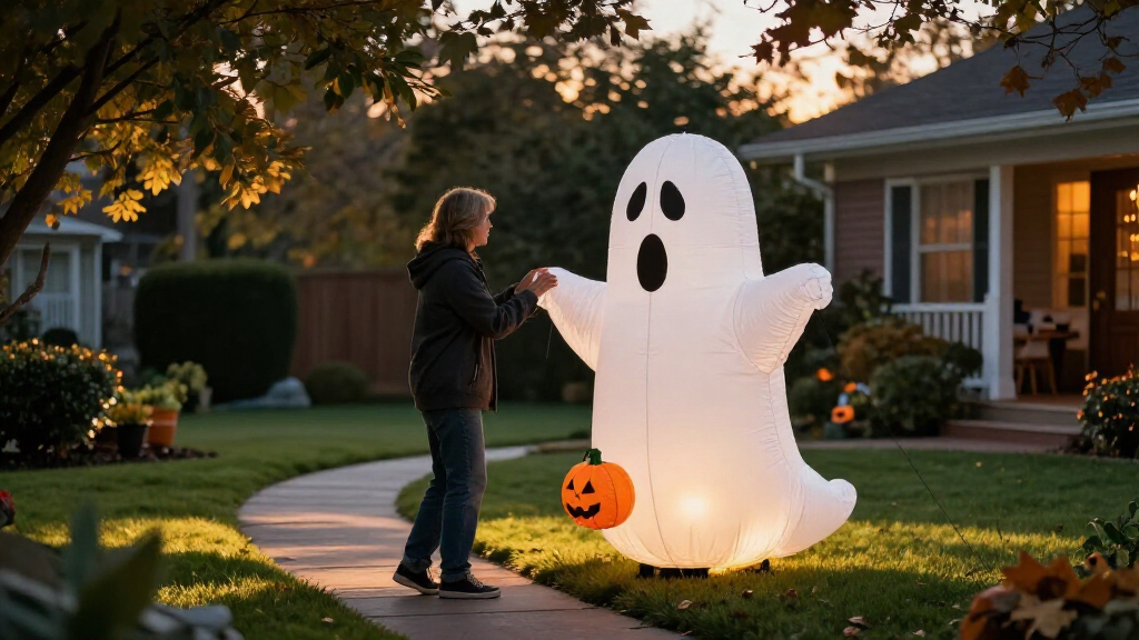 inflatable Halloween yard decorations