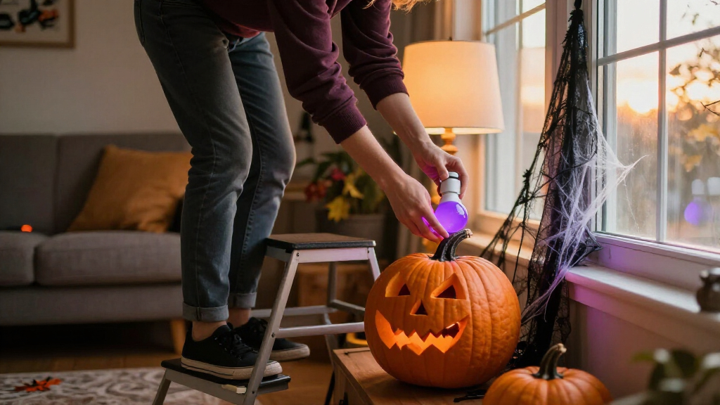 smart light bulbs for Halloween decorations
