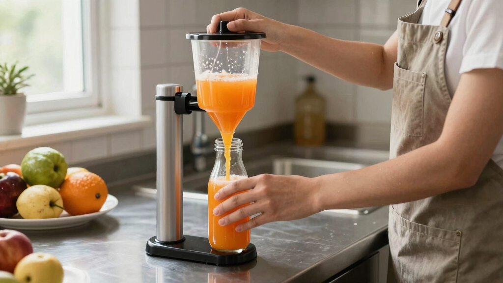 juice bottling funnel set