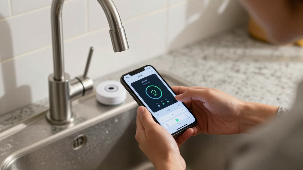 smart leak detector with temperature alerts