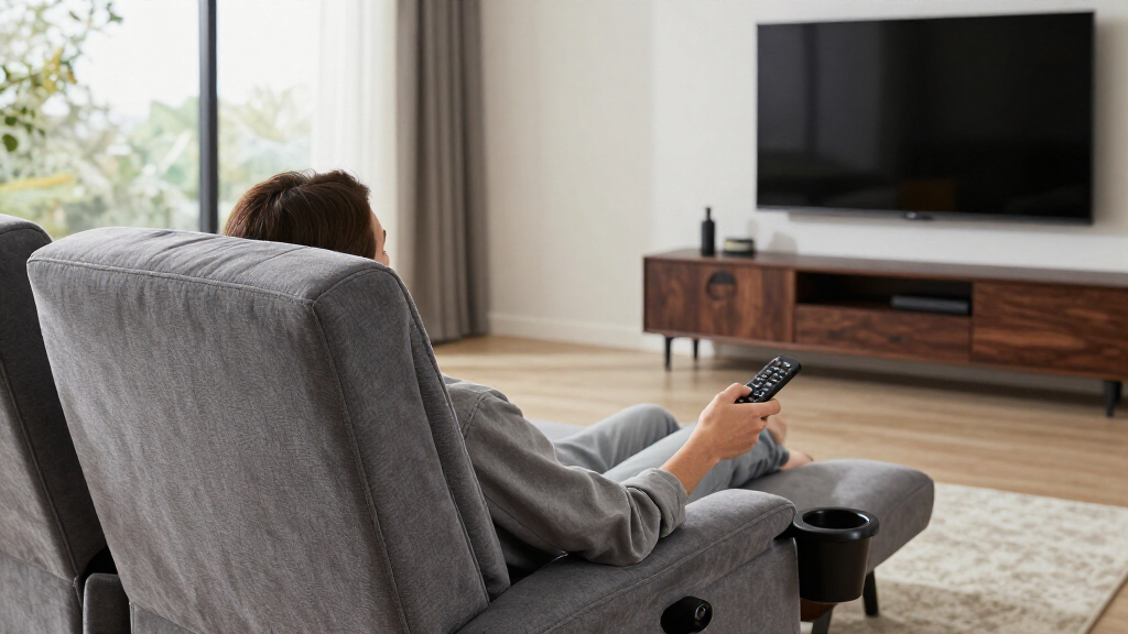 home theater seating with cup holders on amazon