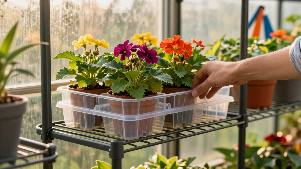 greenhouse shelving organizers