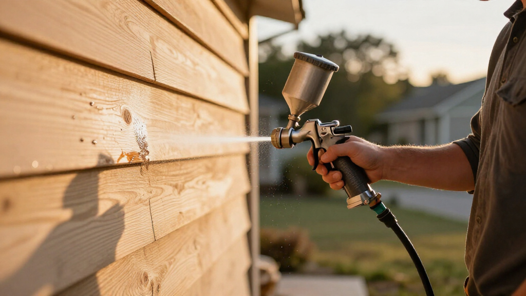 airless paint sprayer for staining cedar siding