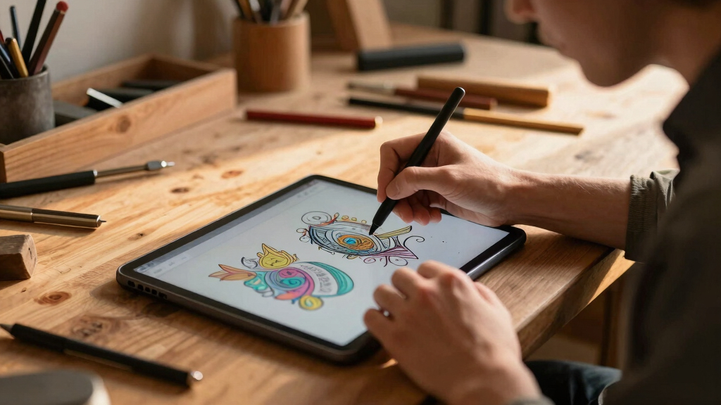 tablet for drawing patterns and designs