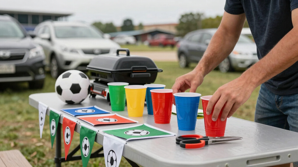 soccer fan tailgate party supplies