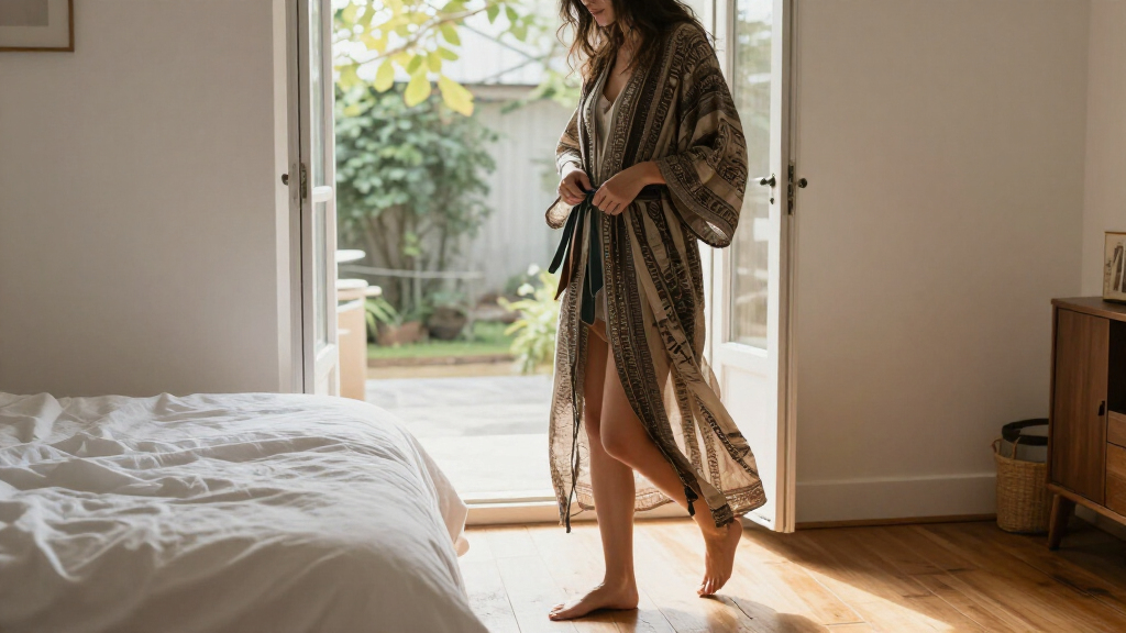 boho kimono robe