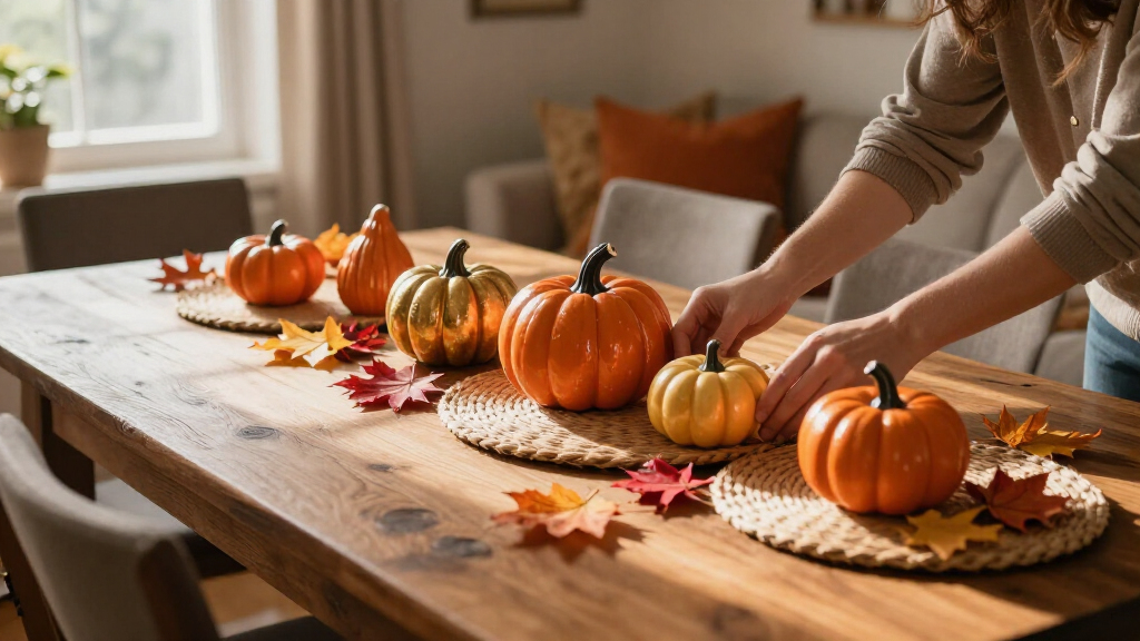 fall-themed decorative accents