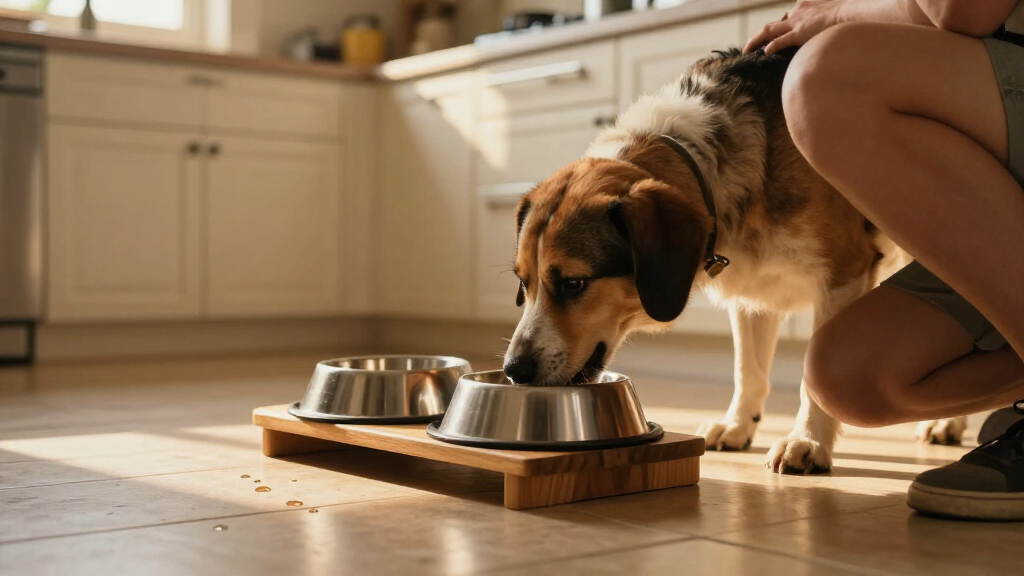 elevated dog bowls stainless steel