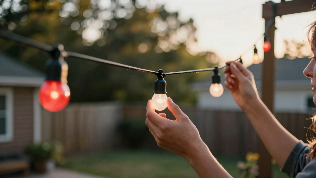 patriotic outdoor string lights