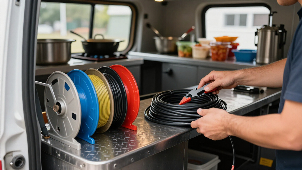 best cable management reels for mobile kitchens