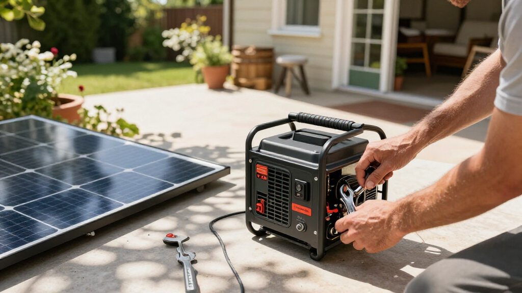solar-powered backup generators