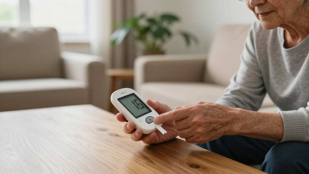 best blood glucose monitors for seniors with large display
