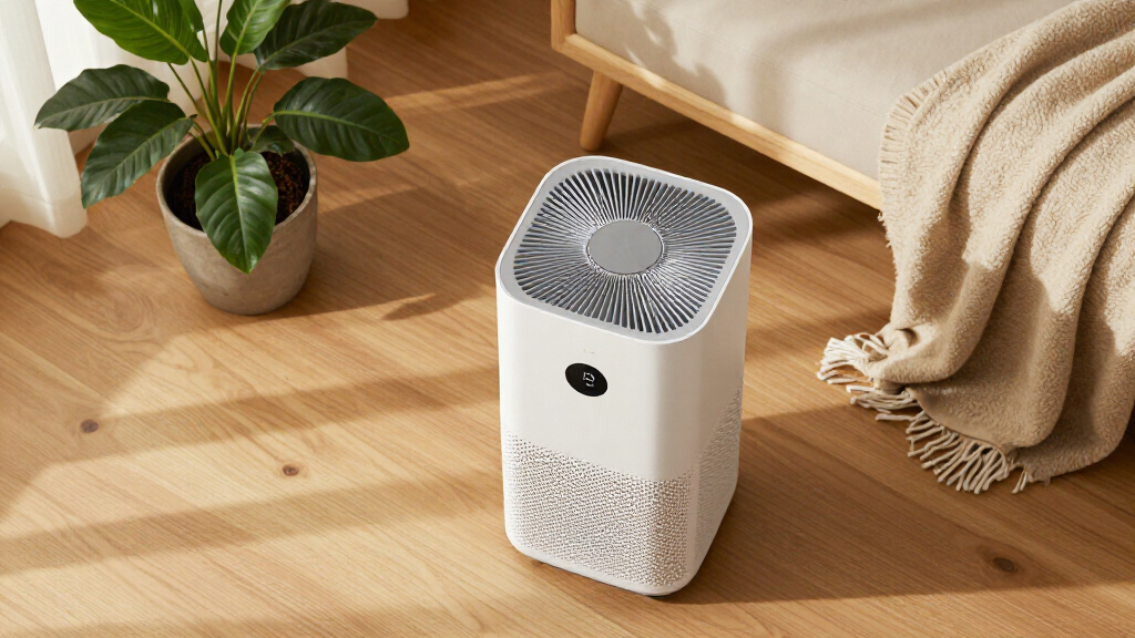 air purifier with air quality display