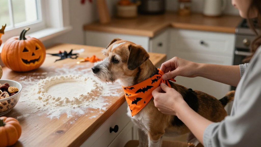 Halloween pet bandanas