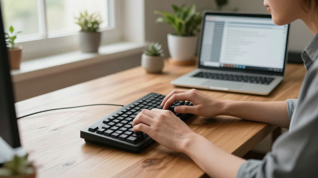 keyboard angle for comfort