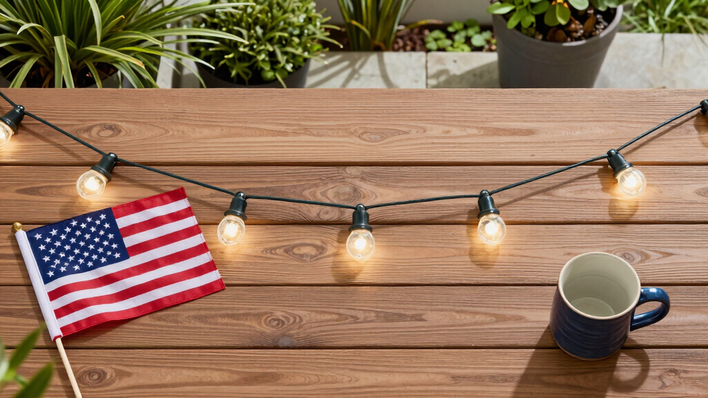 patriotic outdoor string lights