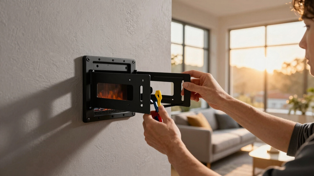 electric fireplace wall mounts