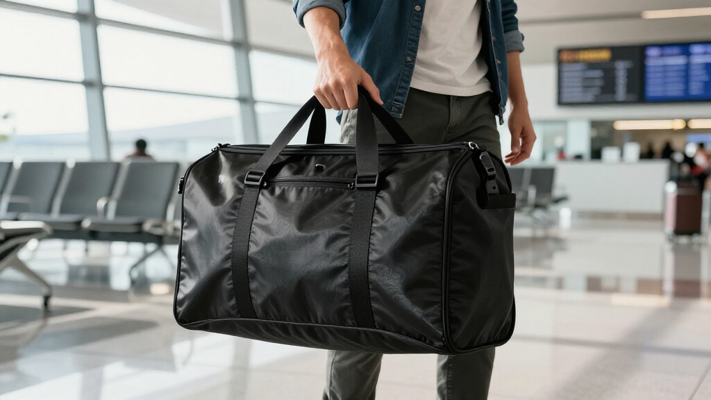 garment carry on bags with compression system for long trips