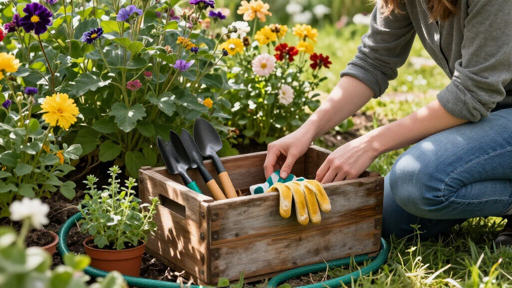 garden tool storage bins