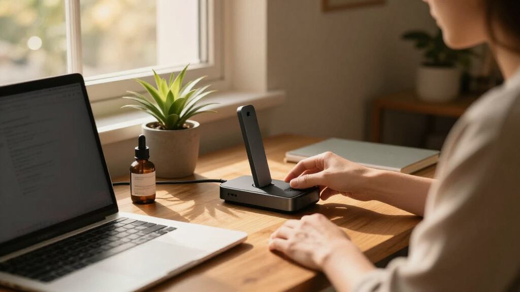 vertical docking stations for small desks