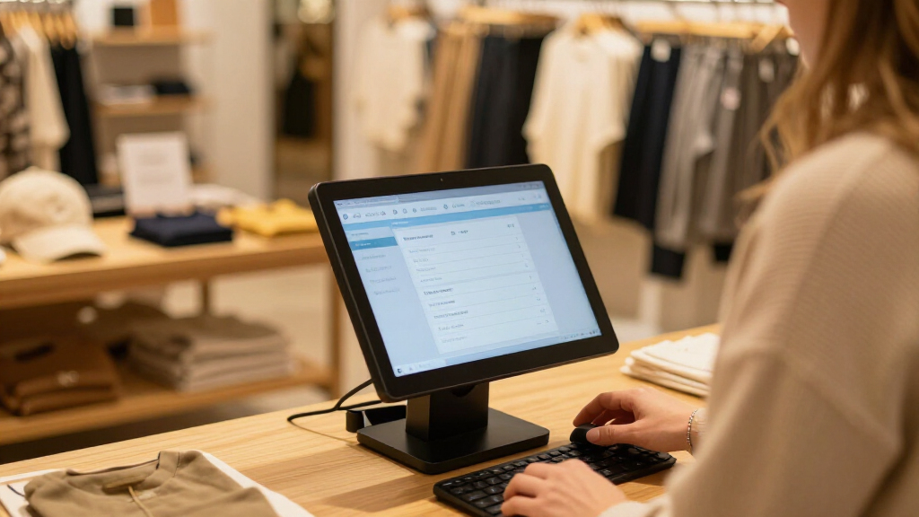 Countertop POS system for boutique store