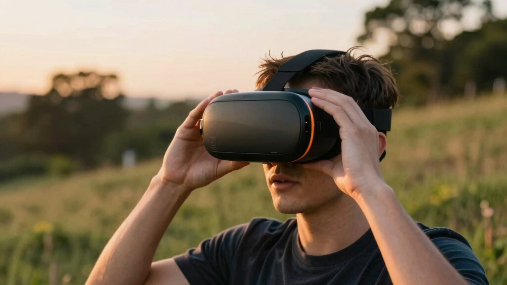 VR headset for outdoor gaming