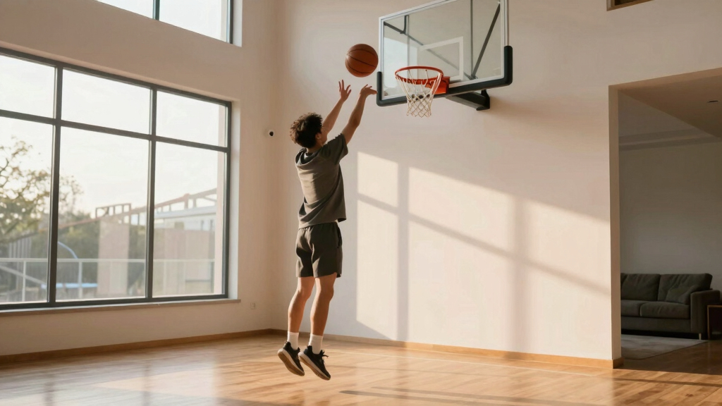 indoor basketball hoop